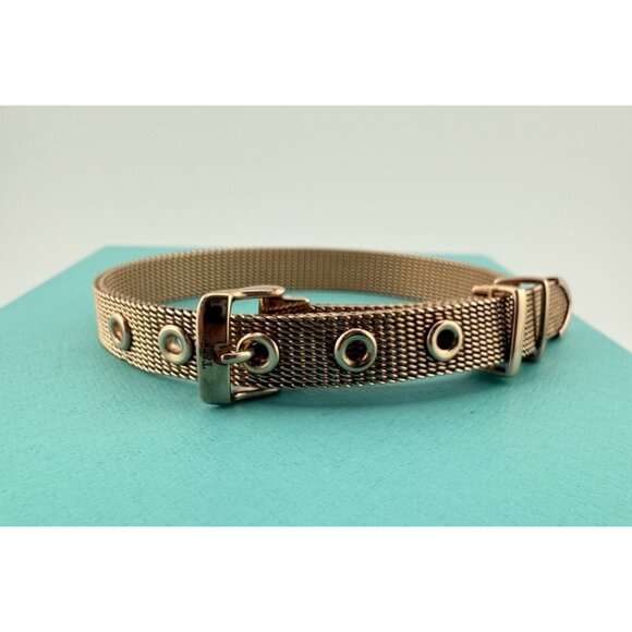 RARE Tiffany & Co. Rubedo Somerset Mesh Wrap Belt Clasp Bracelet - Picture 1 of 9